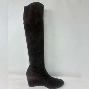 Stuart Weitzman Suede Elegant Brown Knee-High Women's Boots